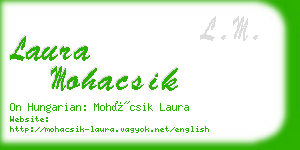 laura mohacsik business card